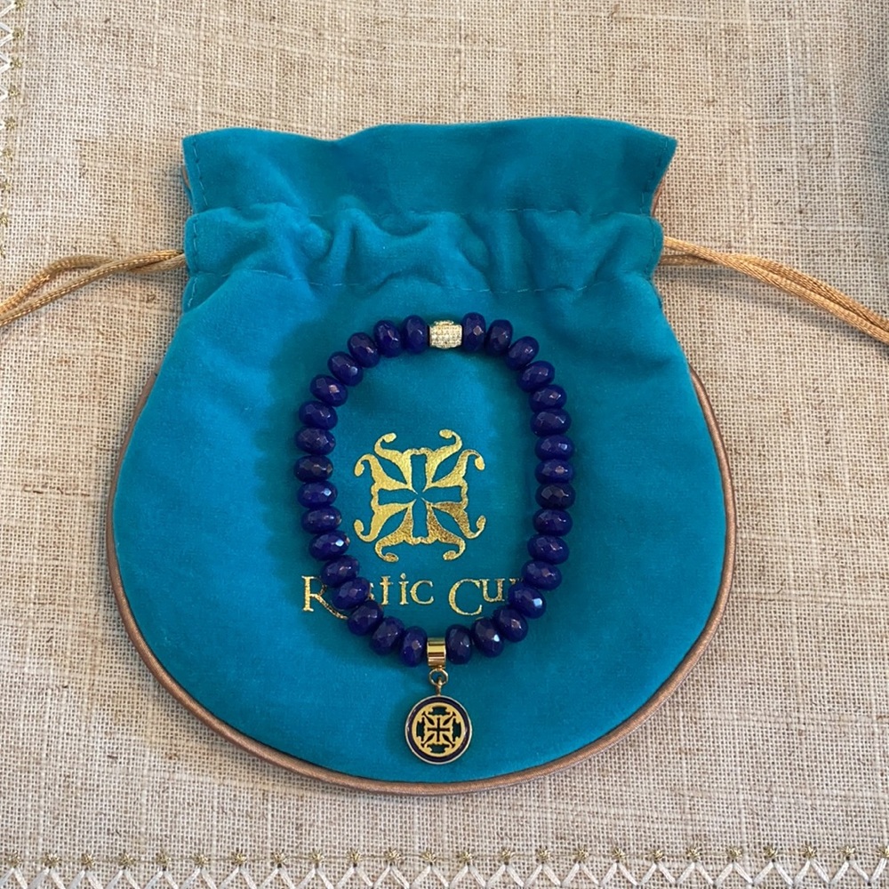 Rustic Cuff Jenni Bracelet in Navy